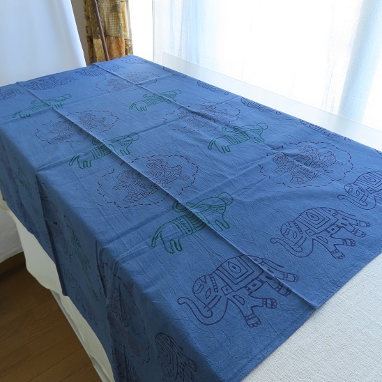 〓 新品 〓 テーブルカバー 〓 テーブルクロス トップクロス エスニック アジアン ゾウ 象 布 風呂敷 目隠し おしゃれ 〓A351拍卖