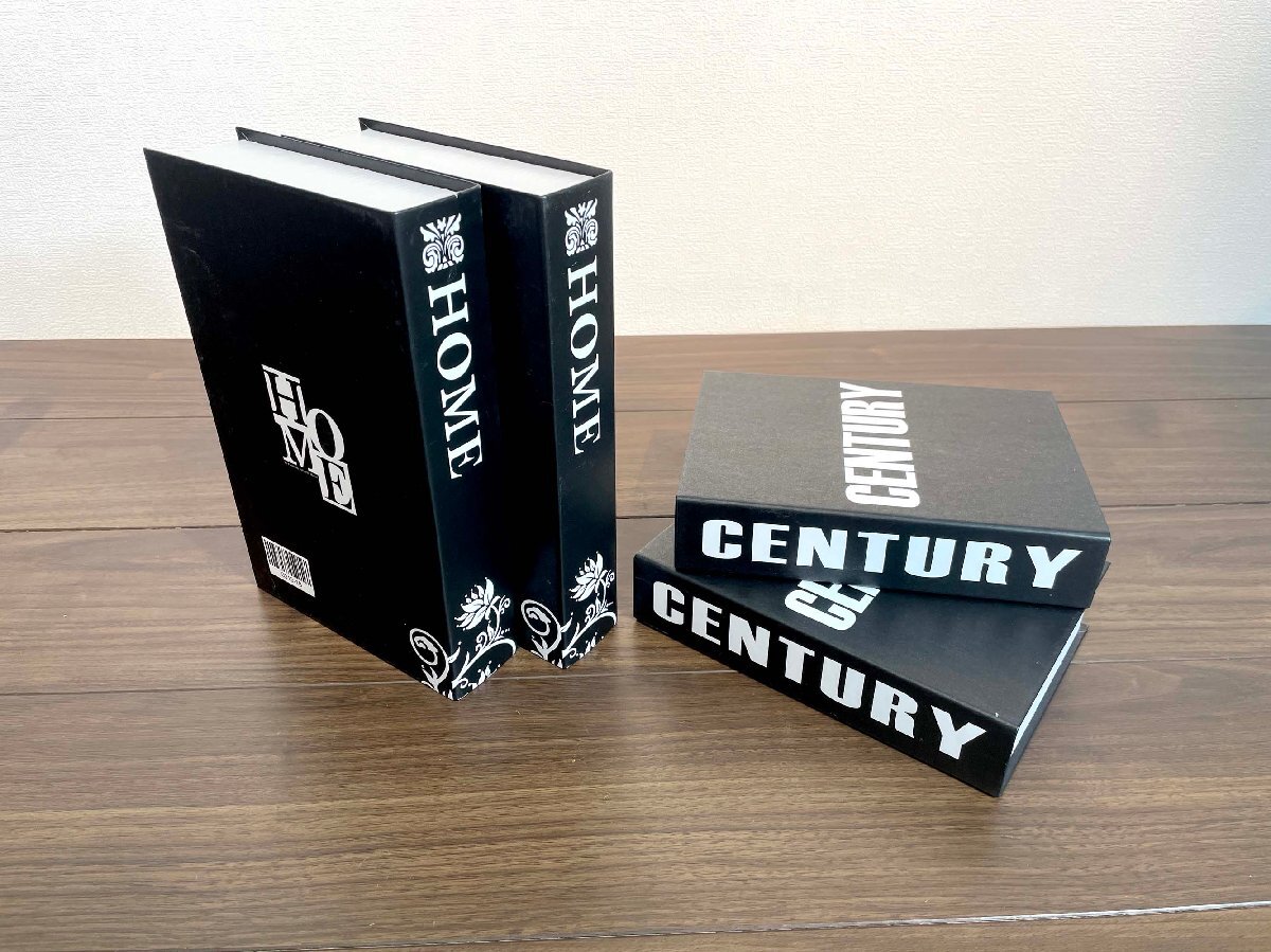 【福岡】インテリア雑貨 ダミーブック 4冊セット◆小W47 H216 D155◆大W50 H265 D169◆モデルR展示品◆TS8587_Ts拍卖