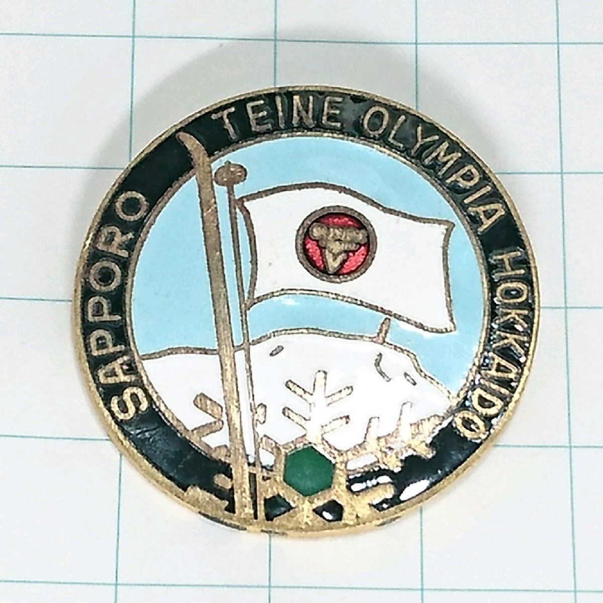 送料無料)テイネオリンピアスキー場 登山 観光 旅行 記念 山バッジ ピンバッジ PINS ピンズ A26050拍卖