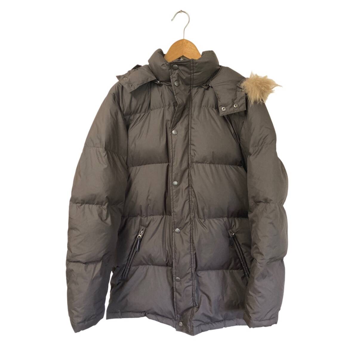Converse Real Fur Design Down Jacket, Brown, Size L拍卖