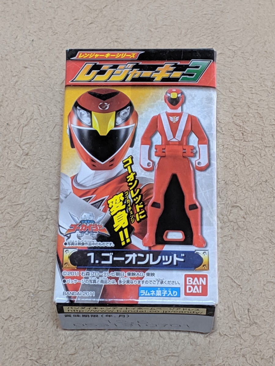 【即決・新品・送料無料】 レンジャーキー3 ゴーオンレッド 炎神戦隊ゴーオンジャー 海賊戦隊ゴーカイジャー 食玩 バンダイ拍卖