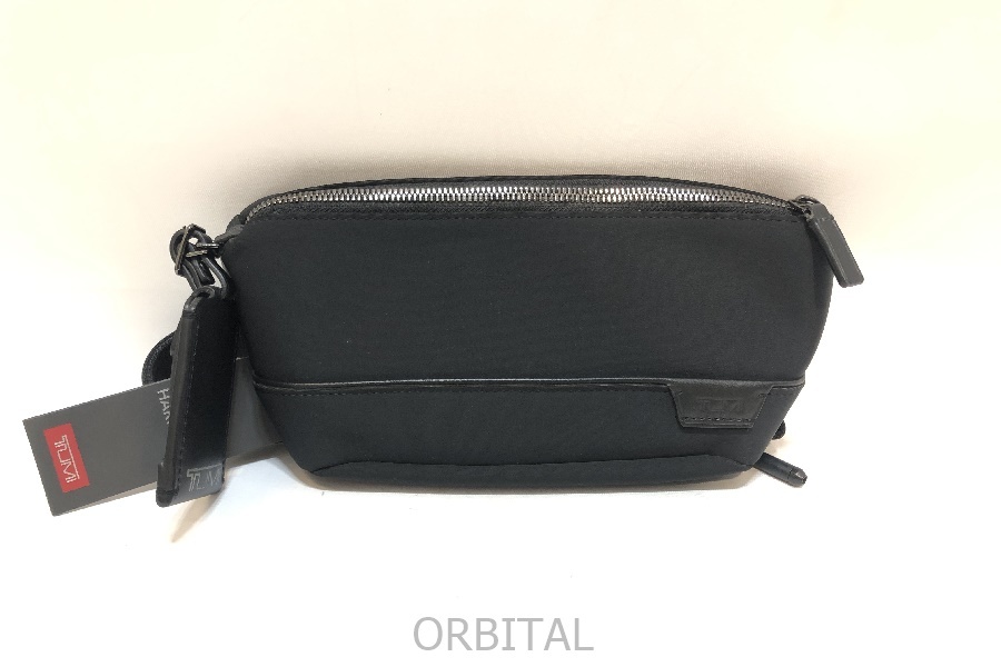 経堂) トゥミ TUMI DAVEN ミニショルダーバッグ ウエストバッグ 142400-1041 ブラック 定価4万位拍卖