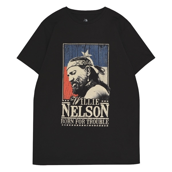 WILLIE NELSON ウィリーネルソン Born For Trouble Tシャツ XLサイズ オフィシャル拍卖