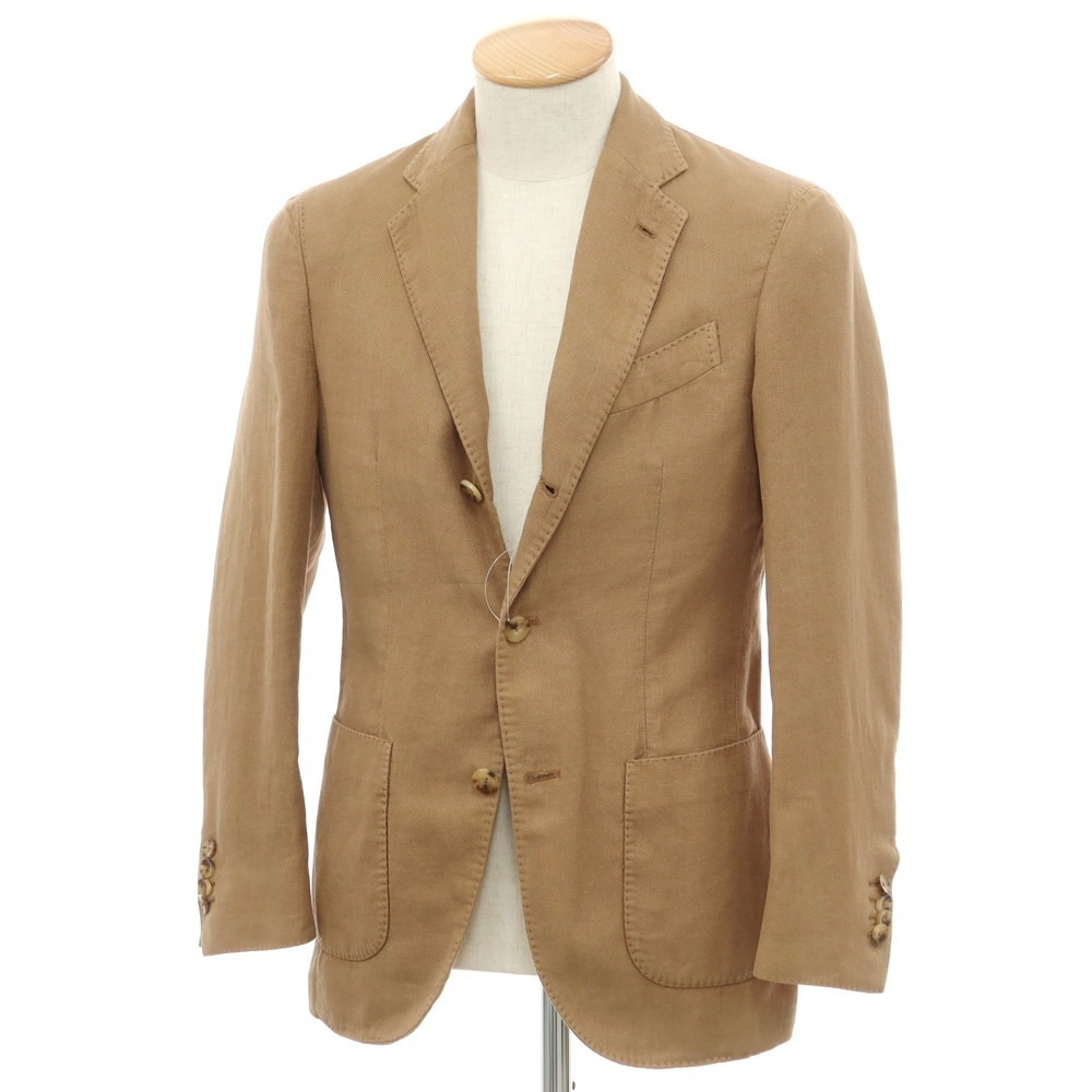 【中古】ラルディーニ LARDINI コットンレーヨン 3B カジュアルジャケット ライトブラウン【42】 EPD拍卖