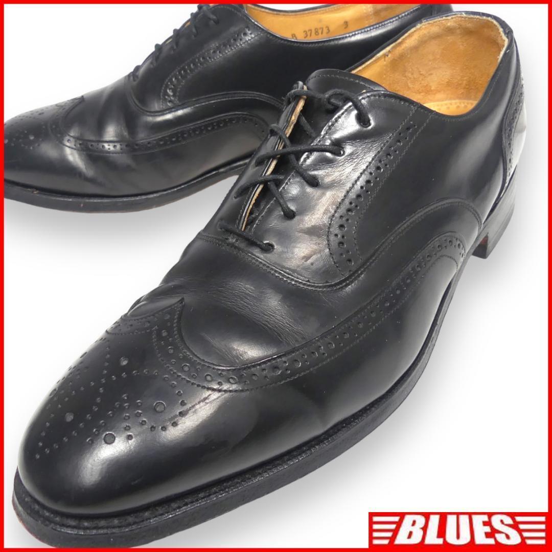 即決★アメリカ製 Johnston&Murphy★27.5cm レザーレースアップシューズ ジョンストンアンドマーフィー メンズ 本革 ウィングチップ拍卖