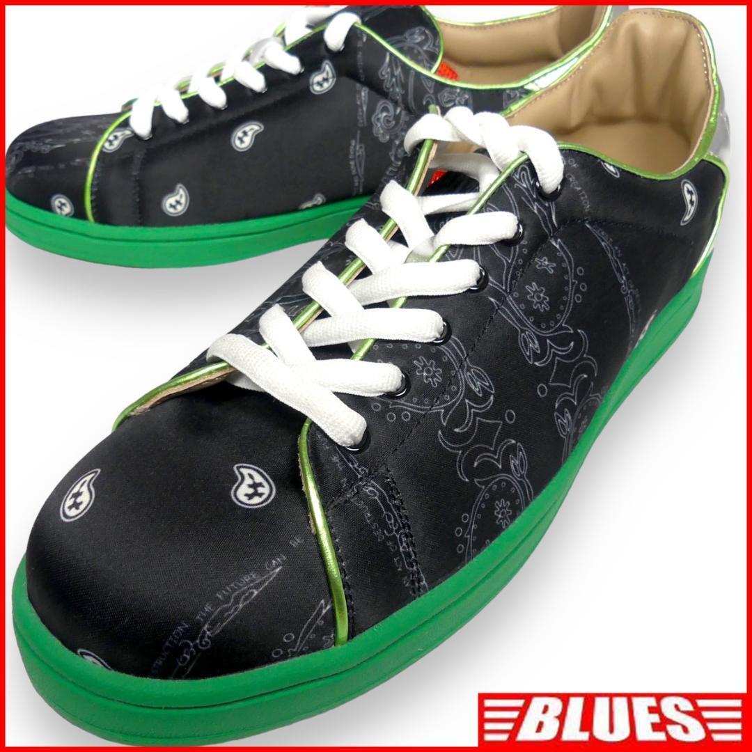 即決★THE WORLD IS YOURS★未使用 28cm スニーカー ザワールドイズユアーズ ズダックジャポニカ メンズ 43 黒 ペイズリー拍卖