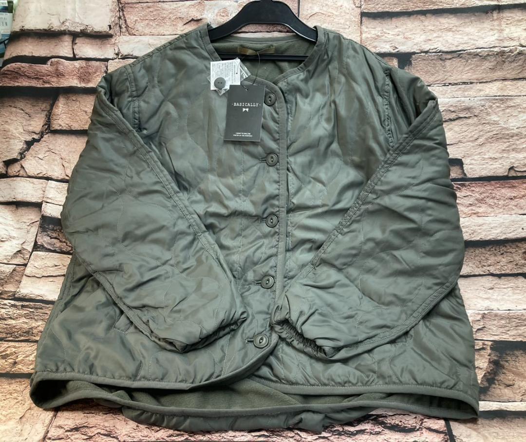 送料無料!軽くて暖かい!中綿キルト裏フリース加工ジャケット(画像から)1枚拍卖