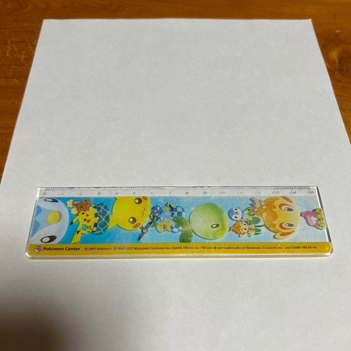 ポケモン 定規 15cm ポケットモンスター 2007 ポケモンセンター 中古品 送料無料拍卖