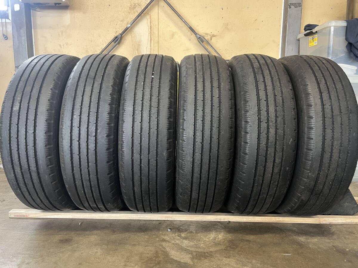 ◆SL06◆225/70R16 117/115 LT BS R202 トラック用タイヤ 約6mm-8mm 2021年製 6本セット拍卖