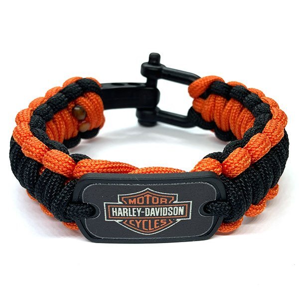 ハーレー・ダビッドソン サバイバルストラップ Harley-Davidson Survival Straps バイカー 腕輪 バングル Biker Bangle拍卖