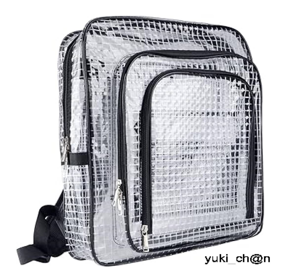 エンジニアバッグ 黒 横35cm高さ40cm幅15cm リュック 透明 バッグ PVC エンジニアバッグ 帯電防止 クリーンルーム a4 ビニール拍卖