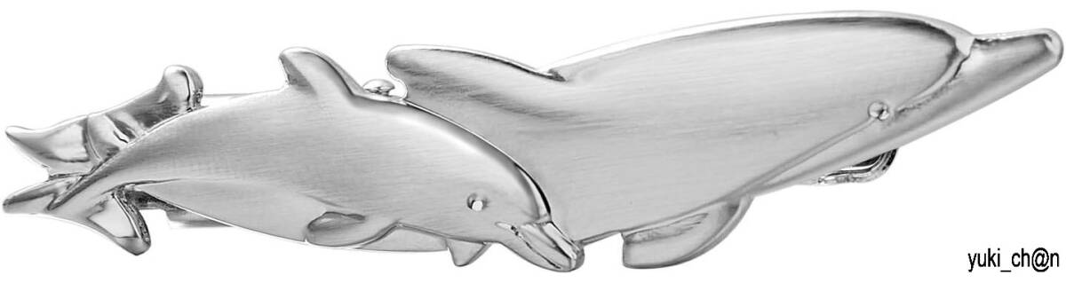 タイピン ネクタイピン イルカ 母と子 おもしろ プレゼント ユニーク パーティー 平日出勤 結婚式 就職祝い 進学祝い 自己アピール 趣味拍卖