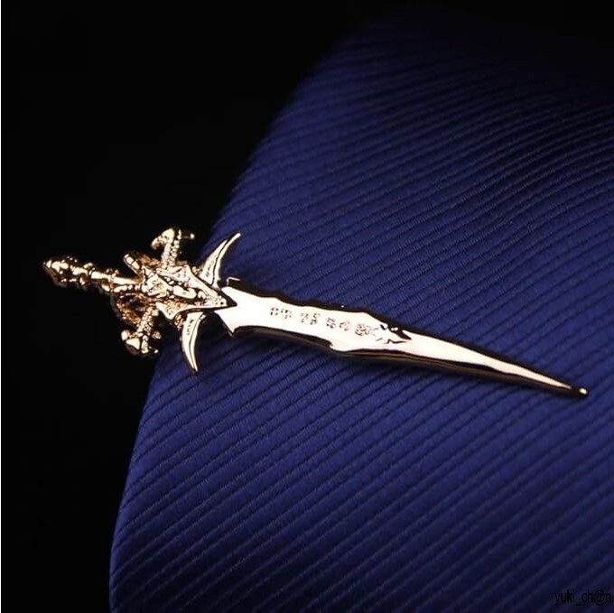 ネクタイピン ゴールド 剣 ビジネス ネクタイピン 日常仕事 メンズ アクセサリー プレゼント拍卖