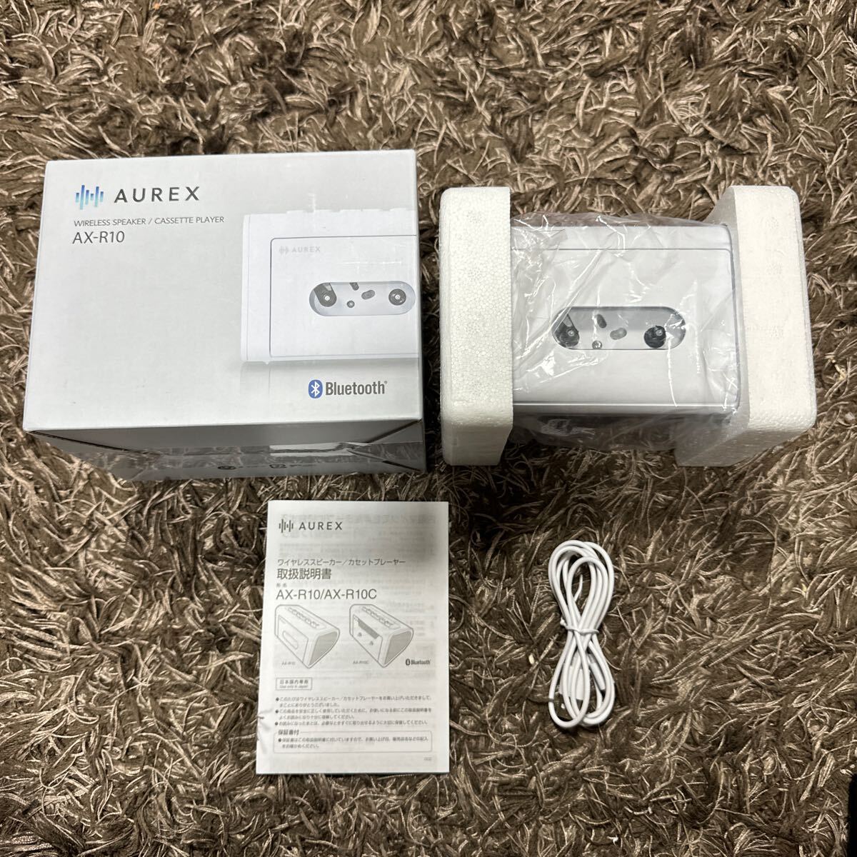 新品未使用品 AUREX AX-R10C ワイヤレススピーカー カセットプレイヤー拍卖