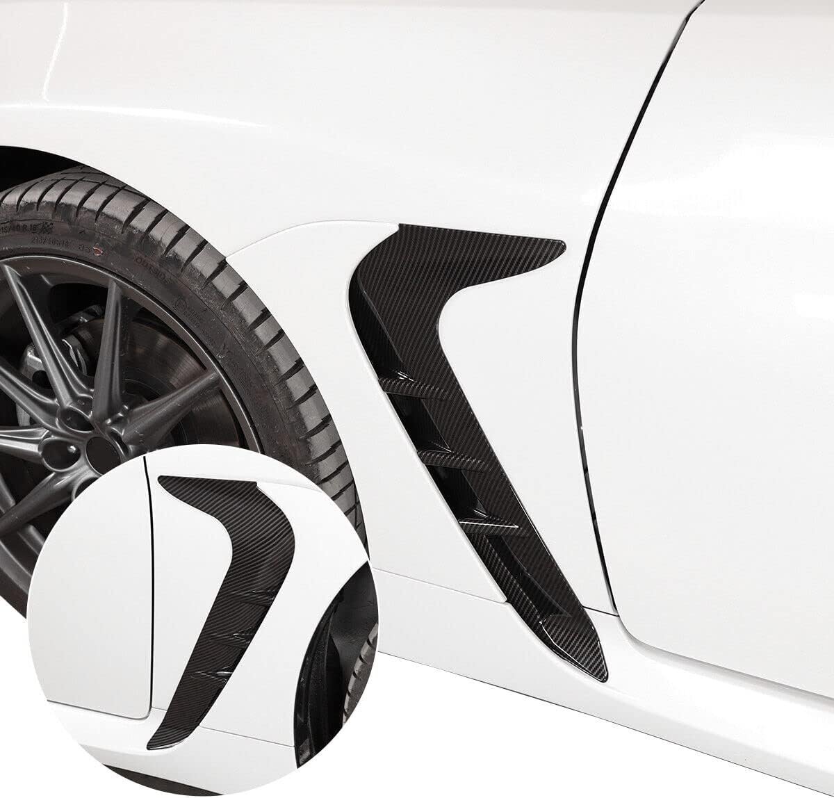 【ケーリーフショップ】サイド 空気ベント カバー スバル BRZ ZD8 / トヨタ GR86 ZN8 2022年 2023年 適合 車種専用 (カーボン調)社外品拍卖