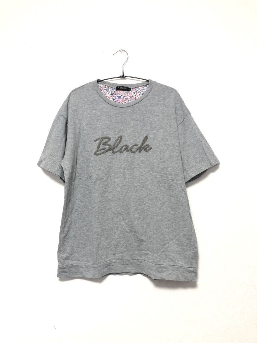 BLACK LABEL CRESTBRIDGE ブラックレーベル・クレストブリッジ Tシャツ グレー M 半袖 コットン 三陽商会 拍卖