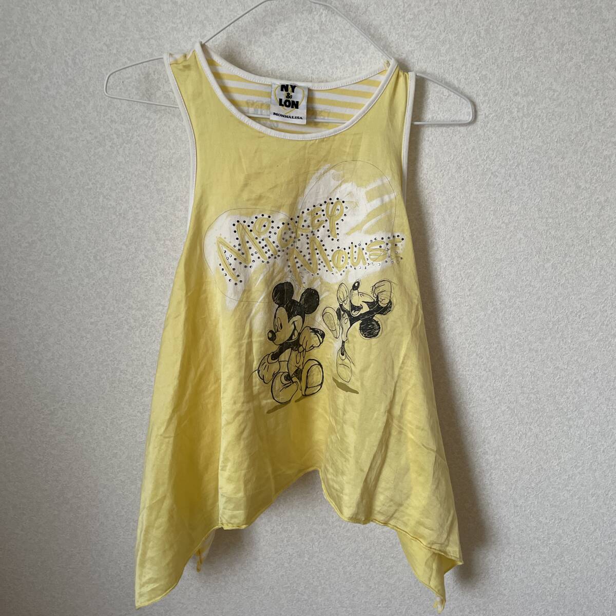 MONNALISA モナリザ ミッキーマウス チュニック 140拍卖