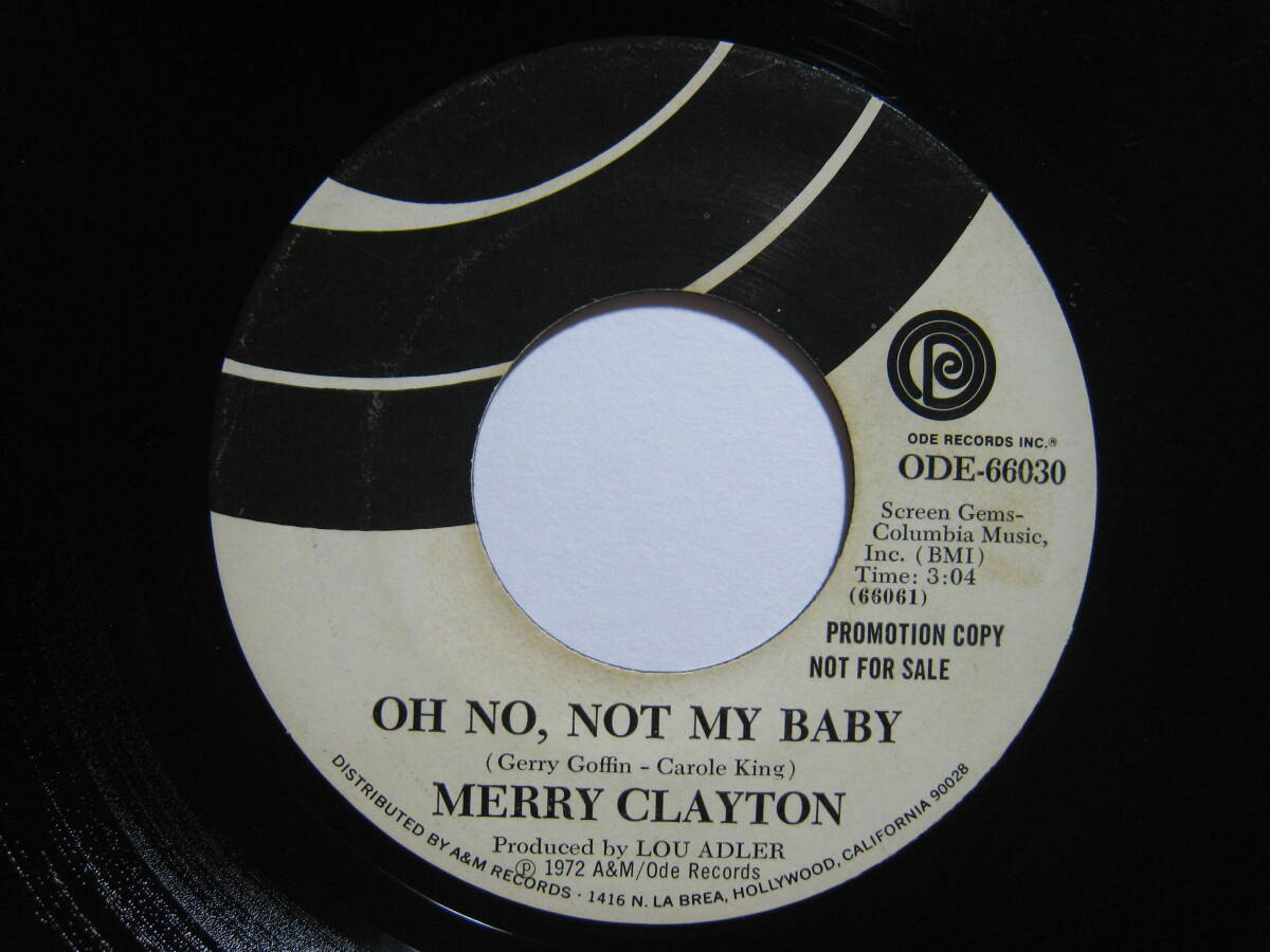 【7”】 MERRY CLAYTON / ●白プロモ MONO● OH NO, NOT MY BABY US盤 メリー・クレイトン拍卖