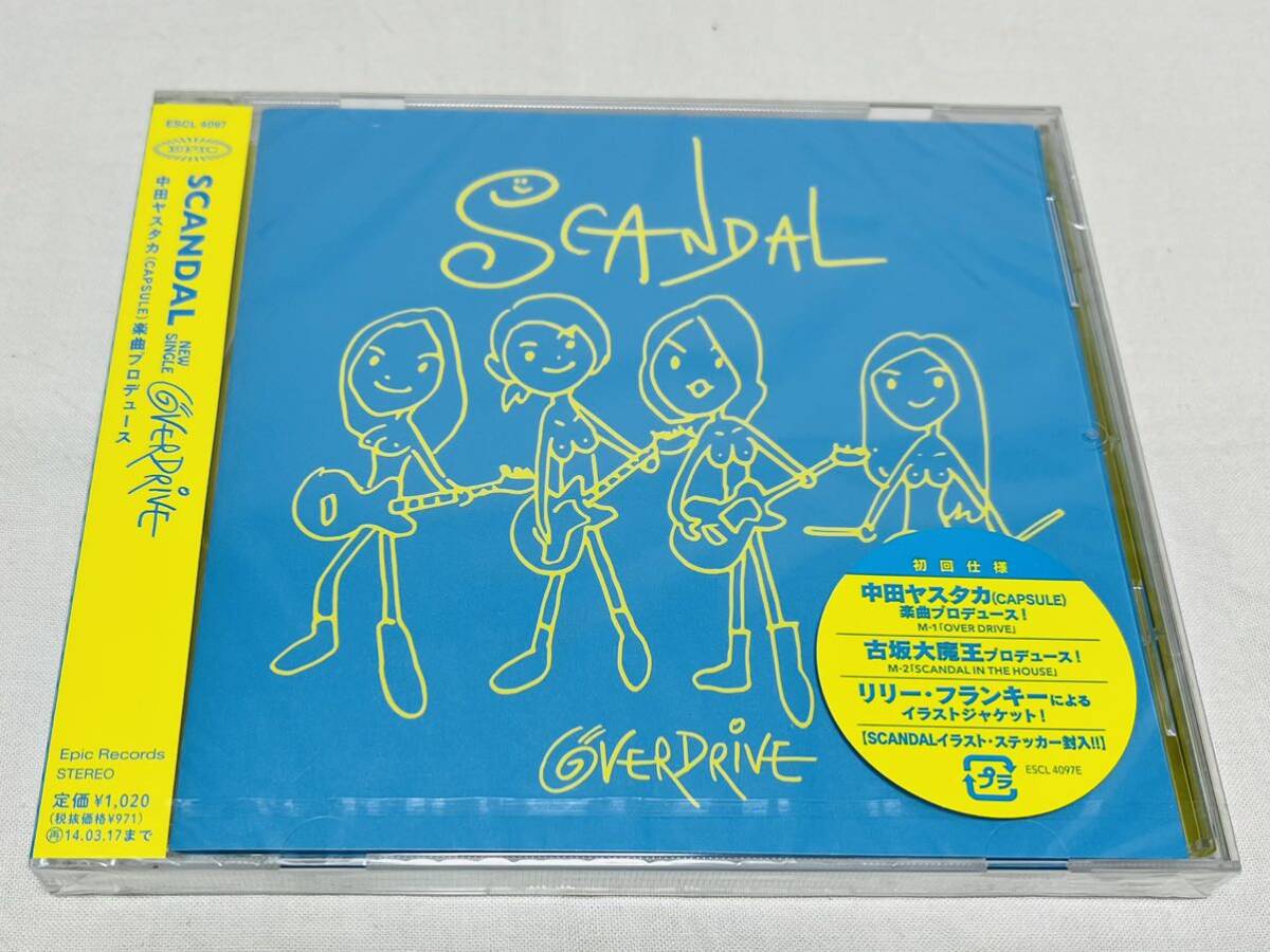 未開封保管品★SCANDAL★スキャンダル★OVER DRIVE★初回仕様★イラストステッカー封入★ESCL4097★中田ヤスタカ★リリーフランキー拍卖