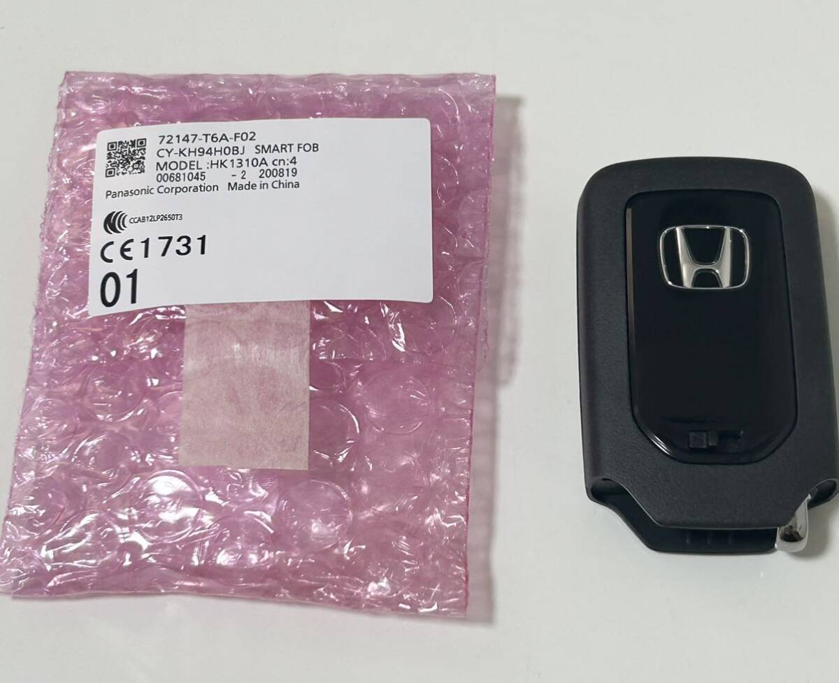 No.2 新品 未使用品 純正 HONDA ホンダ スマートキー ホンダ 4ボタン T6A-F02 キーレス CY-KH94H0BJ拍卖