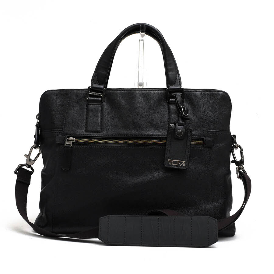 TUMI トゥミ ビジネスバッグ 68516D BEACON HILL Branch Slim Laptop Leather Brief ビーコンヒル ブランチ スリム ラップトップ ブリーフ拍卖
