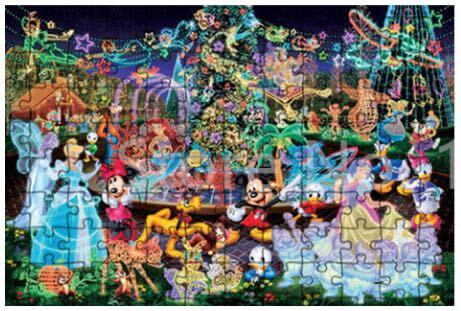 ジグソーパズル ディズニー ミッキーマウス ドナルドダック シンデレラ 白雪姫 マジカルイルミネーション B1サイズ 箱無し拍卖