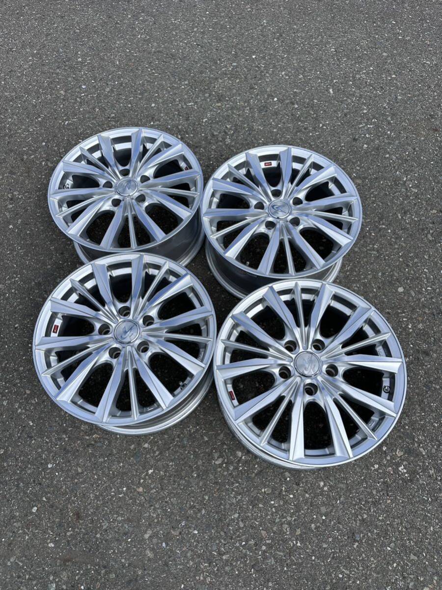 weds LEONIS 16インチ 7J 5穴PCD114.3 オフセット42 中古アルミホイール4本セット 美品拍卖