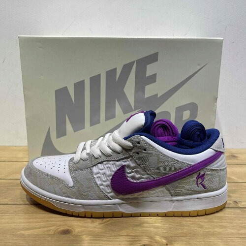 NIKE SB DUNK LOW PRM x RAYSSA LEAL PURE PLATINUM AND VIVID PURPLE 27.5cm FZ5251-001 ナイキエスビー ダンクロー ライッサ・レアウ 拍卖