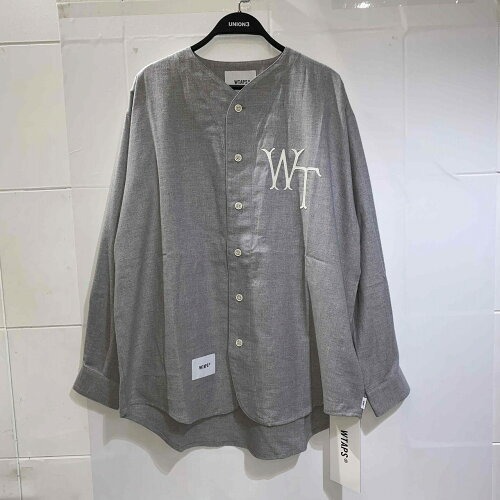 WTAPS 24aw LEAGUE/LS/COTTON.TWILL SIZE-3 242TQDT-SHM03 ダブルタップス リーグ長袖シャツ拍卖