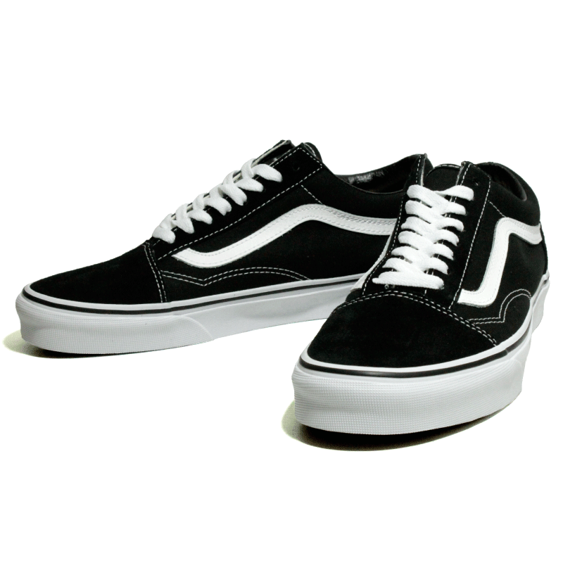 新品 VANS バンズ US アメリカ企画 OLDSKOOL オールドスクール 定番 Black 黒白 メンズ スニーカー US7.5(25.5cm)拍卖