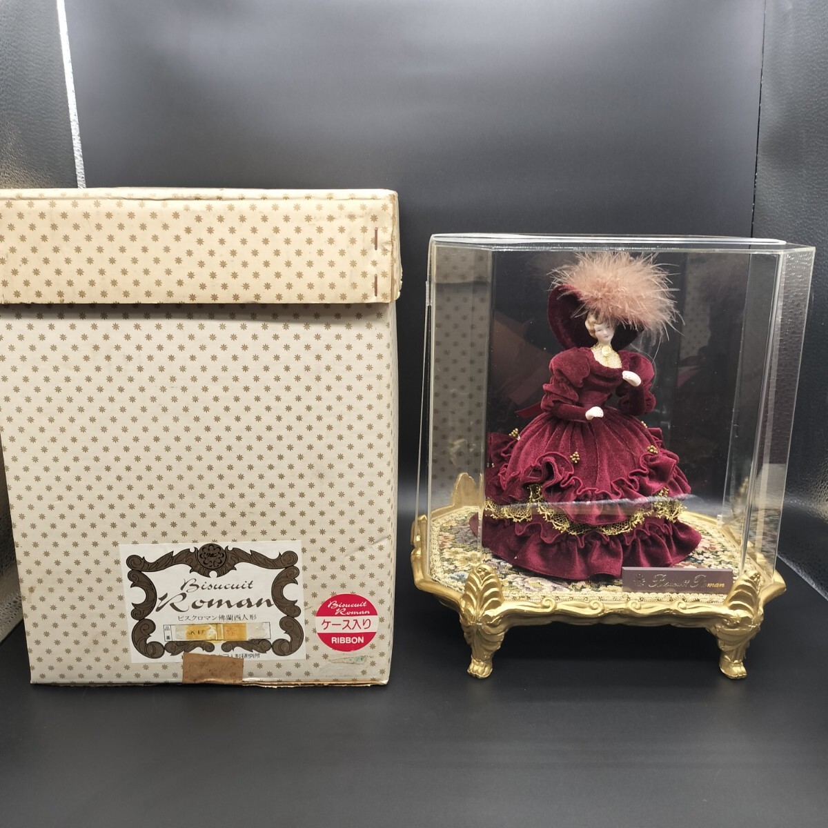 Biscuit Roman ビスクロマン リボンマーク 貴婦人 フランス人形 アンティークドール インテリア 西洋人形 シ6拍卖