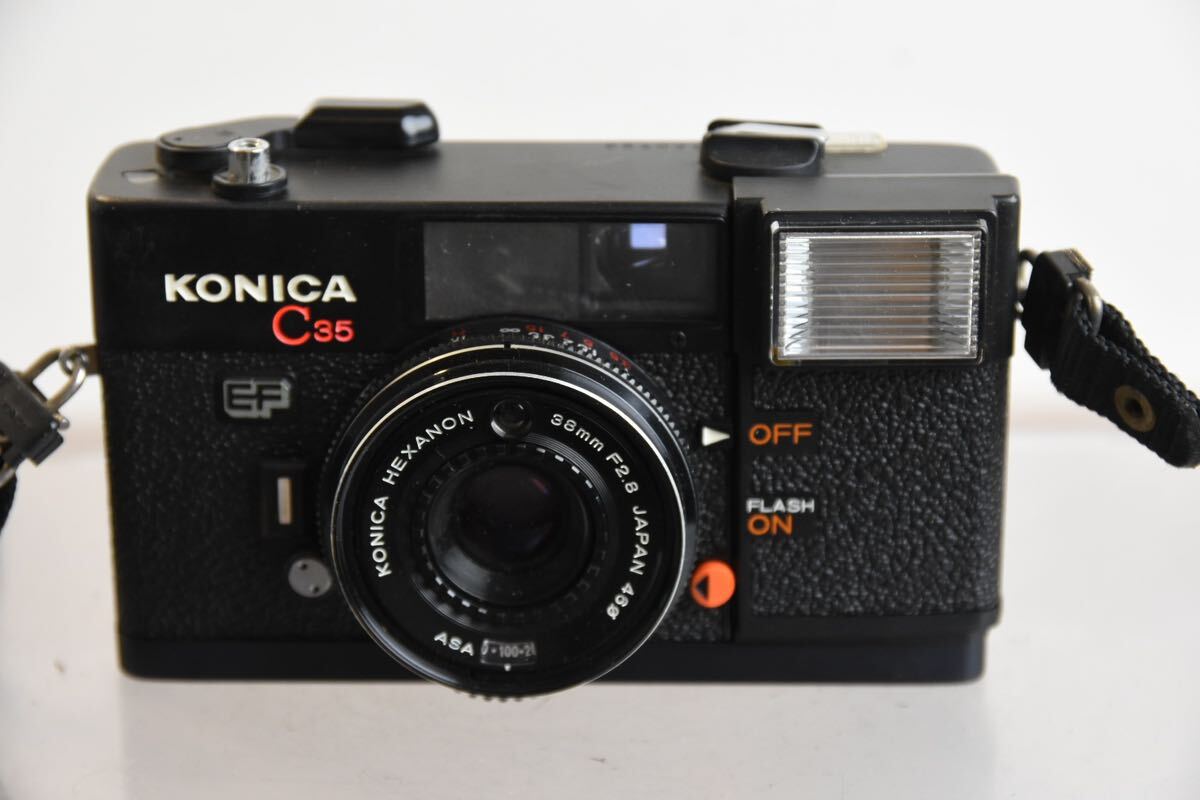 カメラ コンパクトフィルムカメラ KONICA コニカ C35 EF F2.8 38mm Z92拍卖