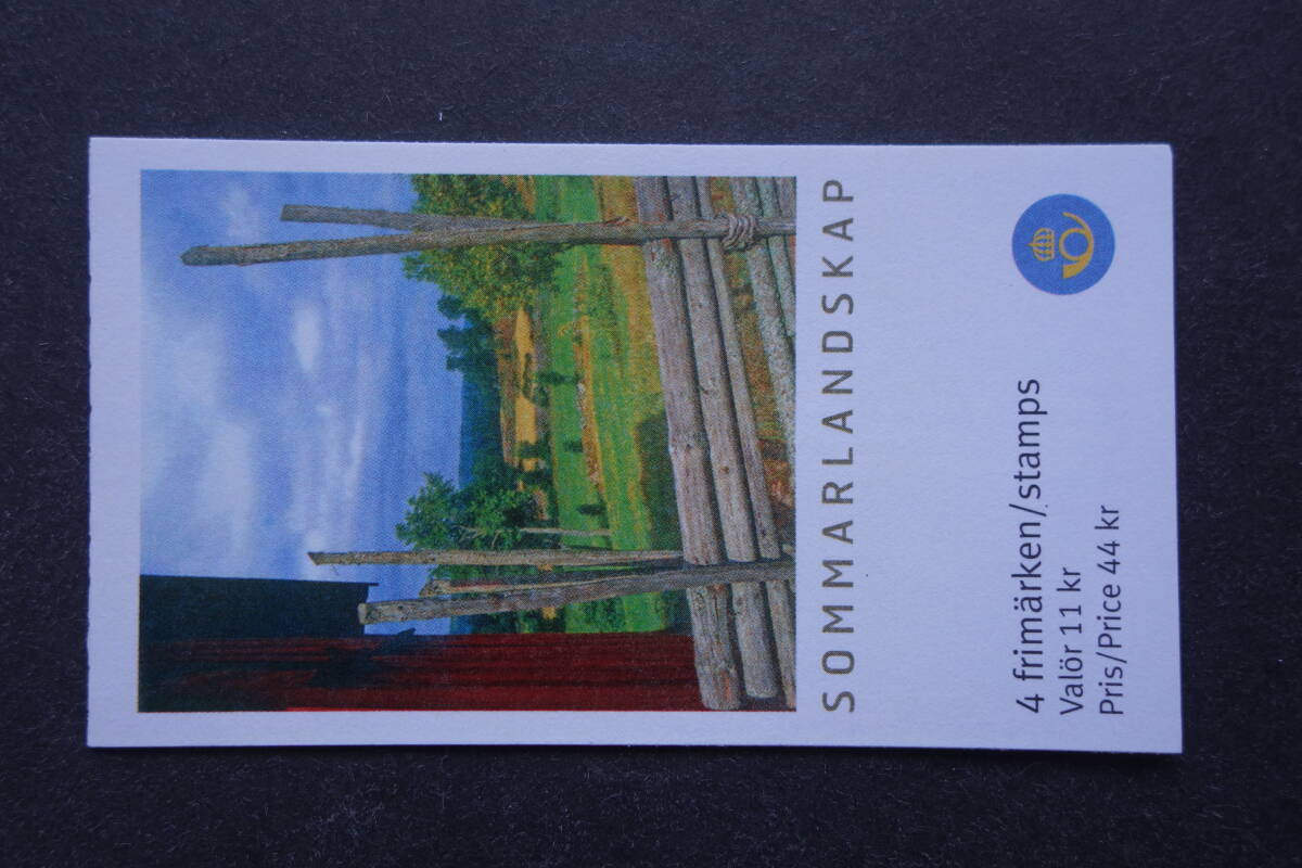 外国切手:スウェーデン切手 「夏の風景」4種切手帳 未使用拍卖