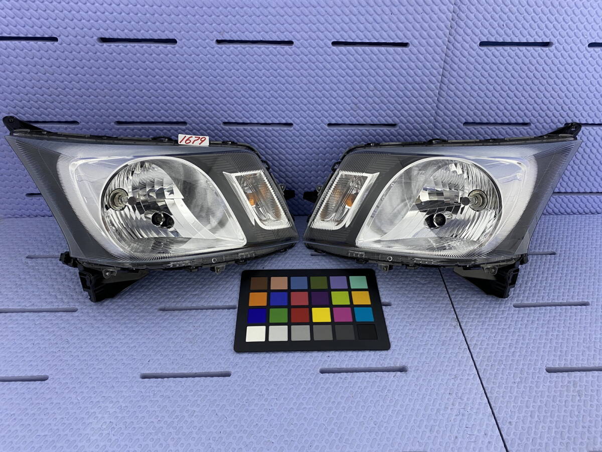 1679 * ムーヴ LA100S LA110S 後期 ヘッドライト 左右 ハロゲン レベ付 W1148拍卖