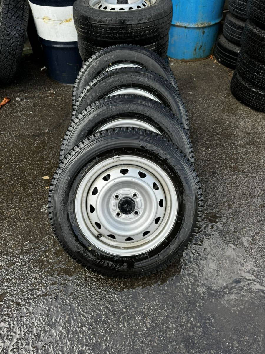 Y1152 155/80R14 88/86N LT BRIDGESTONE ブリジストン 2022年 PCD100 4H 5J PROBOX SUCCEED プロボックス サクシード 4本セット拍卖