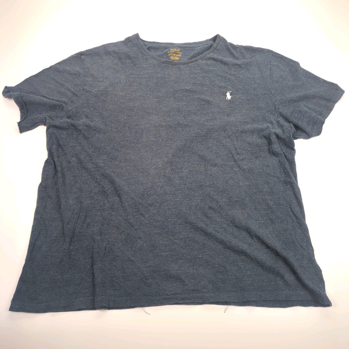 難あり XL シングルステッチ ポロラルフローレン POLO RALPH LAUREN Tシャツ 丸首 ネイビー 半袖 リユース ultramto ts2684拍卖