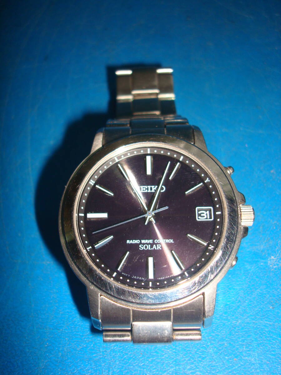 SEIKOソーラ メンズ腕時計(稼働品) 拍卖