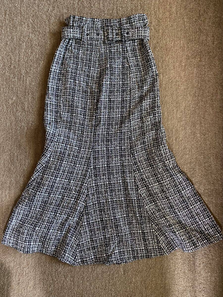 INGNI☆ツィードマーメイドロングスカート ☆未使用拍卖