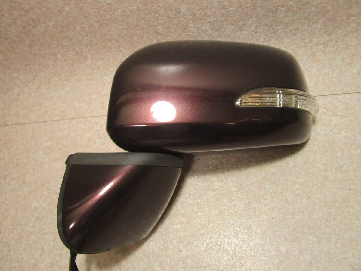 ムーヴコンテ L575S ドアミラー 左 R59 プラムブラウンクリスタルマイカ 電格 #1643拍卖
