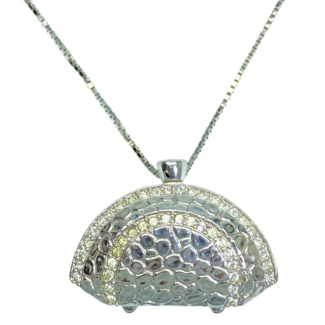 SWAROVSKI スワロフスキー ネックレス ペンダント アクセサリー 小物 ハンドバッグチャーム メタル ラインストーン シルバー拍卖