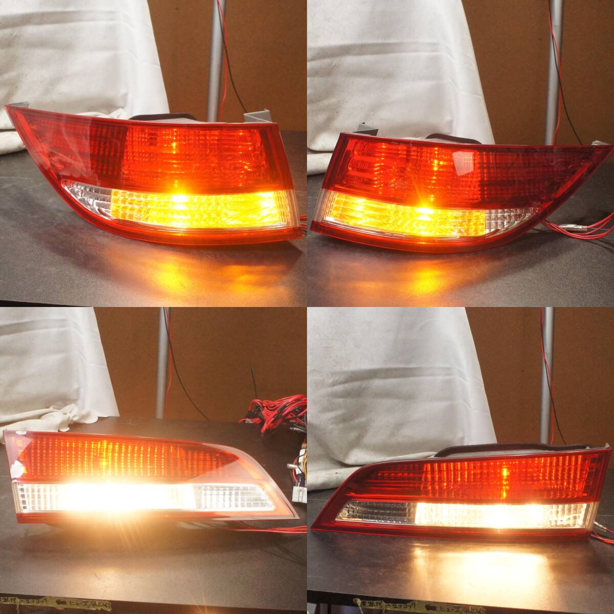 点灯OK 4点セット テールランプ RR1 エリシオン外し 助手席側 運転席側 テールレンズ P4149 P4150 RR2 RR3 RR4 ホンダ 純正 @8199s拍卖