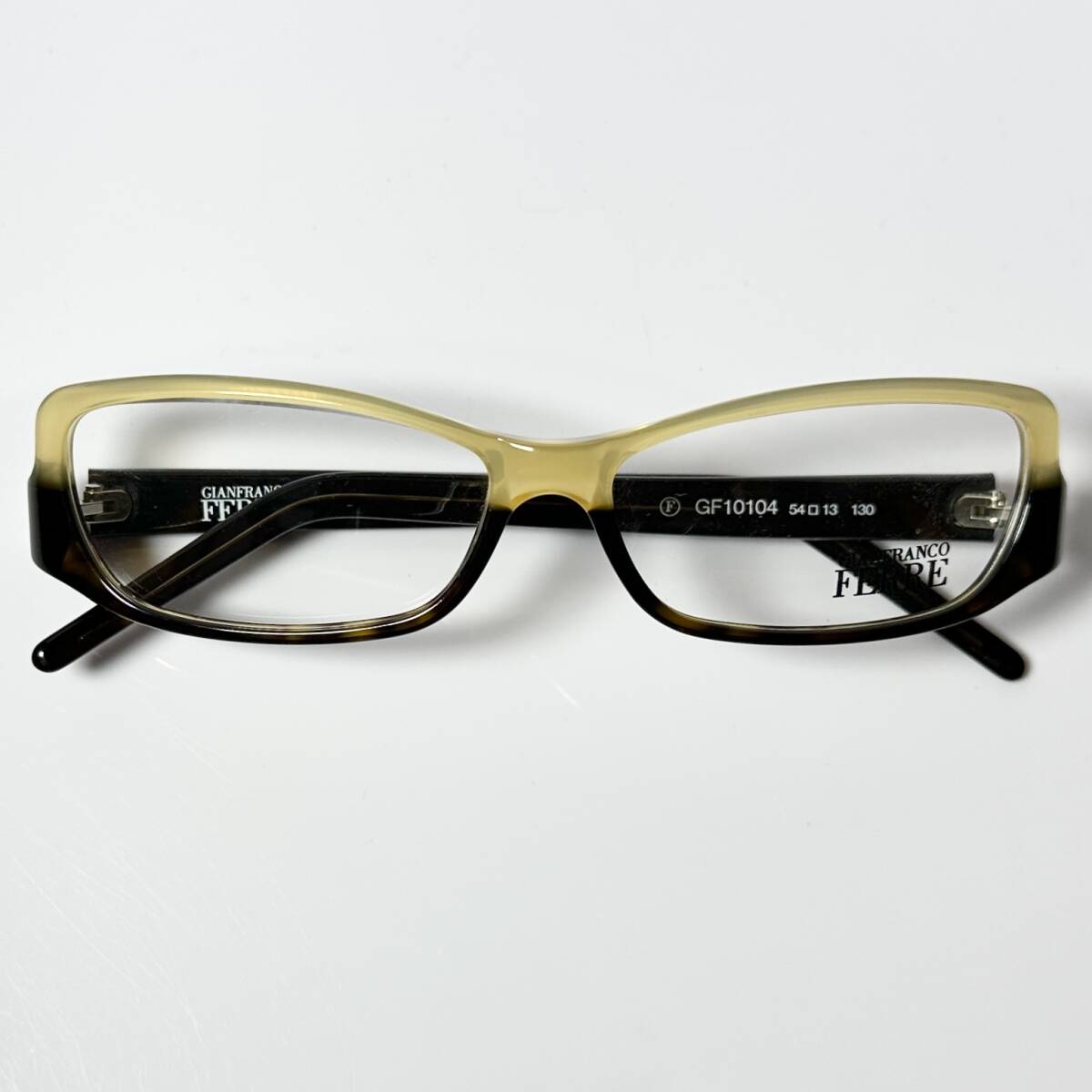 未使用・ビンテージ】ジャンフランコ フェレ GFF メガネ ラクダ色 GIANFANCO FERRE イタリア製 ヴィンテージ拍卖