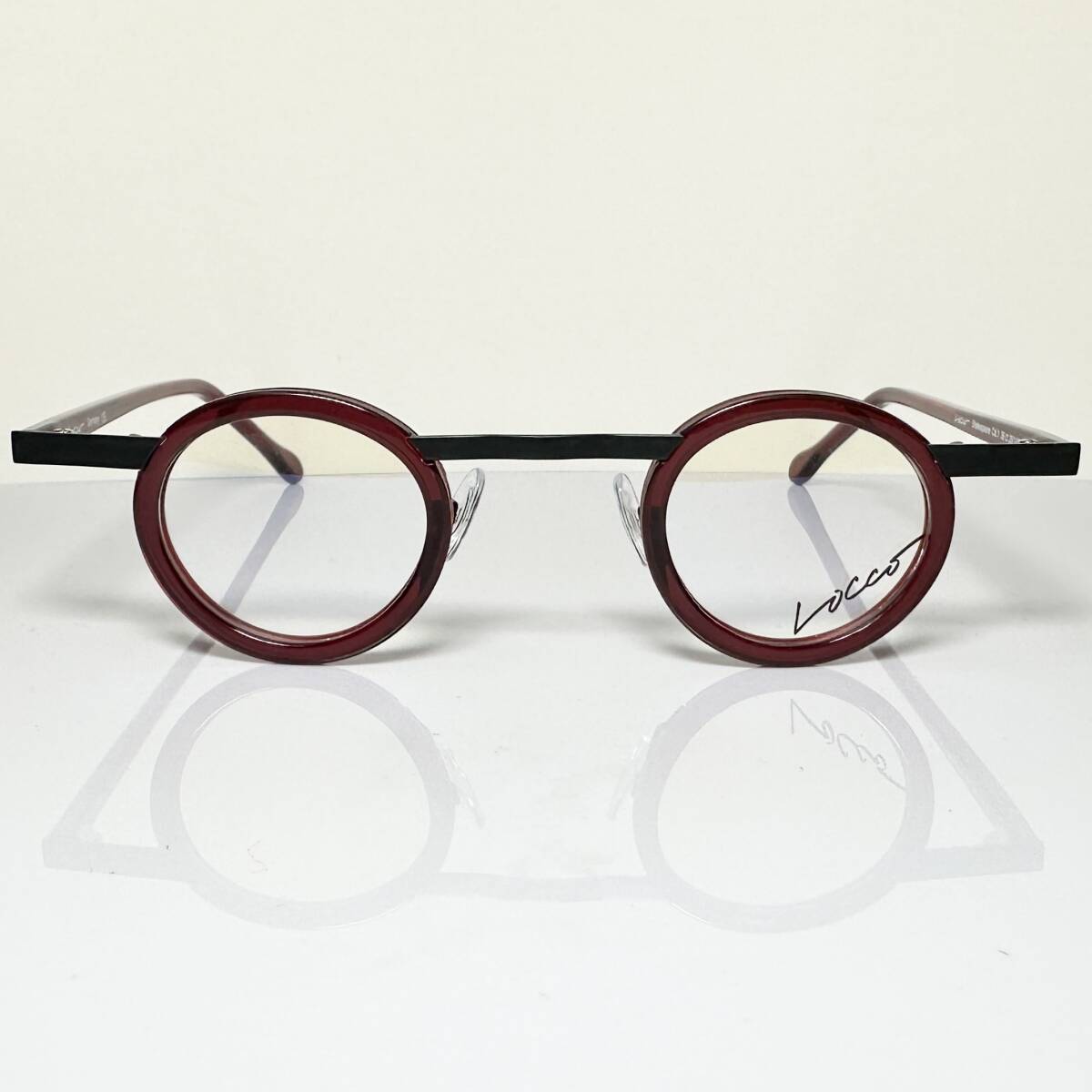 ドイツ製 Locco シェイクスピア ビンテージ ロコ 極小振り 丸メガネ SHAKESPEARE 純正ケース付 個性派人気ブランド拍卖