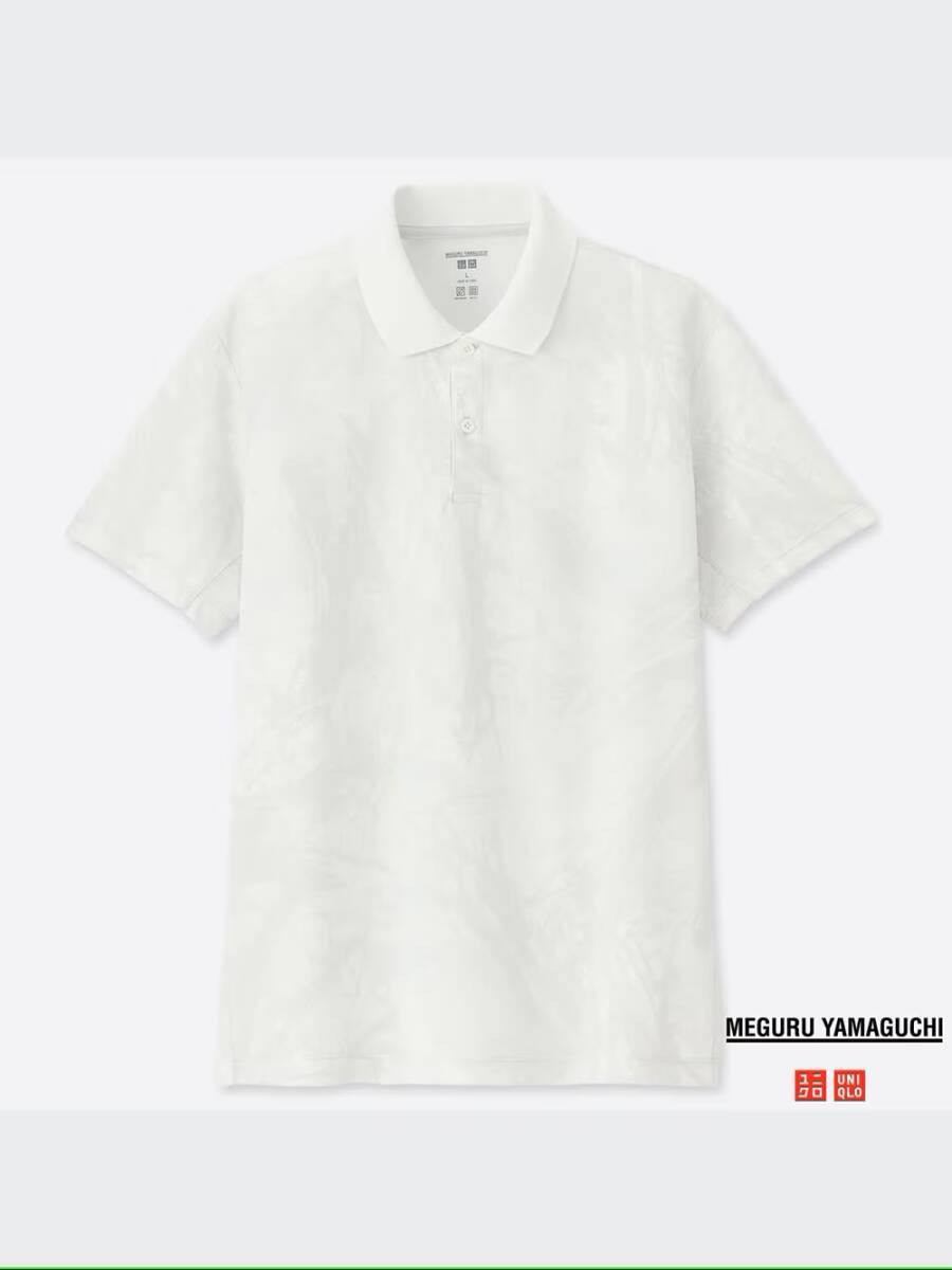 L ユニクロ ドライEXプリントポロシャツ(半袖・山口歴)ドライ EX UNIQLO コラボ アーミー柄 Meguru Yamaguchi 白 417947拍卖