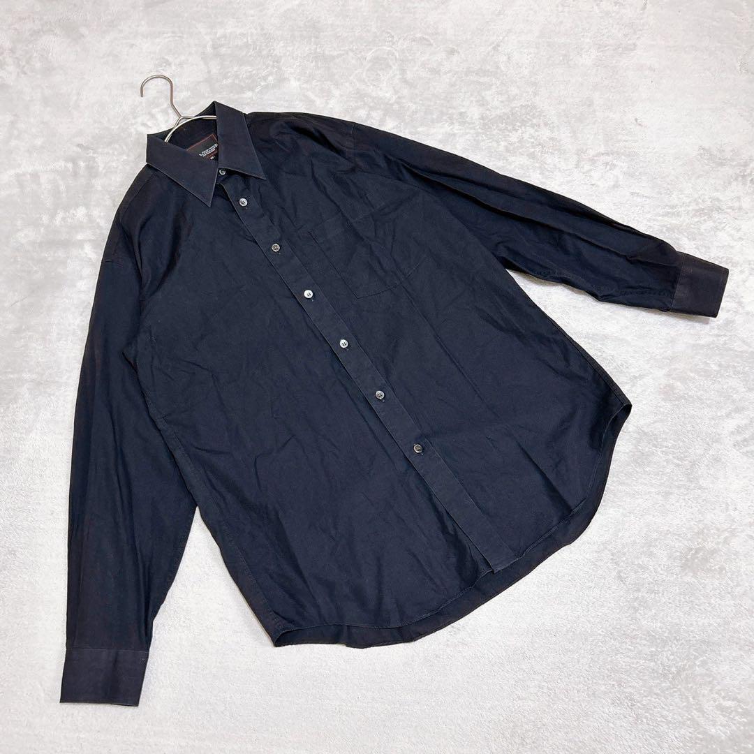 【JUNKO KOSHINO】(M-82)日本製 無地 シンプル ネルシャツ拍卖