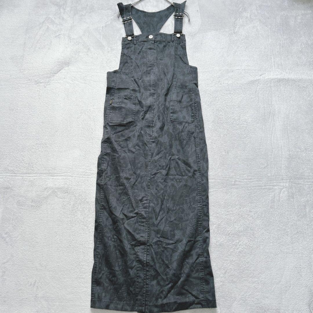 【ville d'azur】 ビルダジュール(L) 日本製 牛革 総柄 オーバーオール拍卖