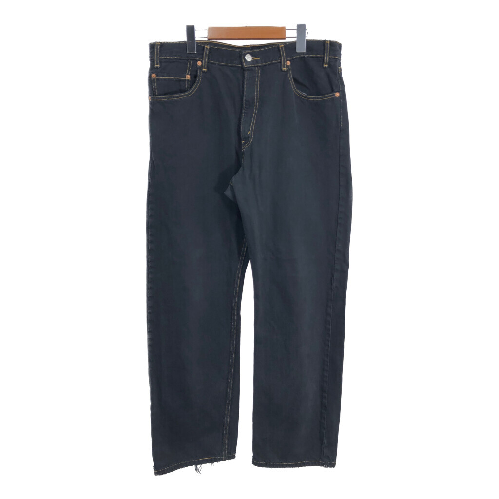 Levi's リーバイス 505 デニムパンツ 後染め ブラック (メンズ W36 L29) 中古 古着 R9394拍卖