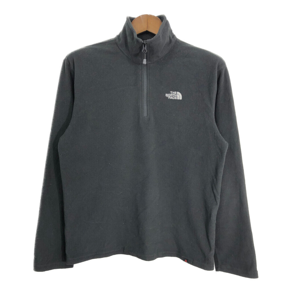 THE NORTH FACE ノースフェイス ハーフジップ フリースジャケット アウトドア ブラック (メンズ M) 中古 古着 R9676拍卖