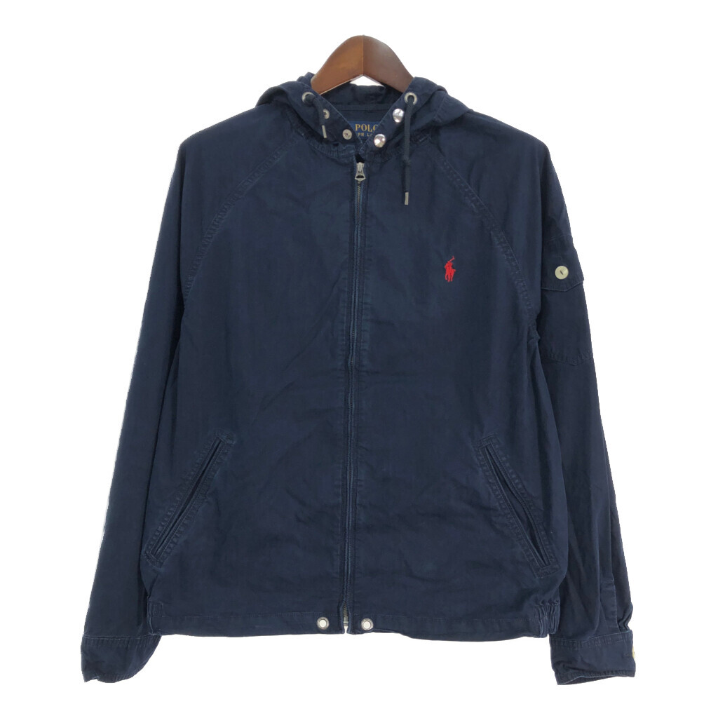 Polo by Ralph Lauren ポロ ラルフローレン コットンパーカージャケット ネイビー (メンズ L) 中古 古着 R9589拍卖