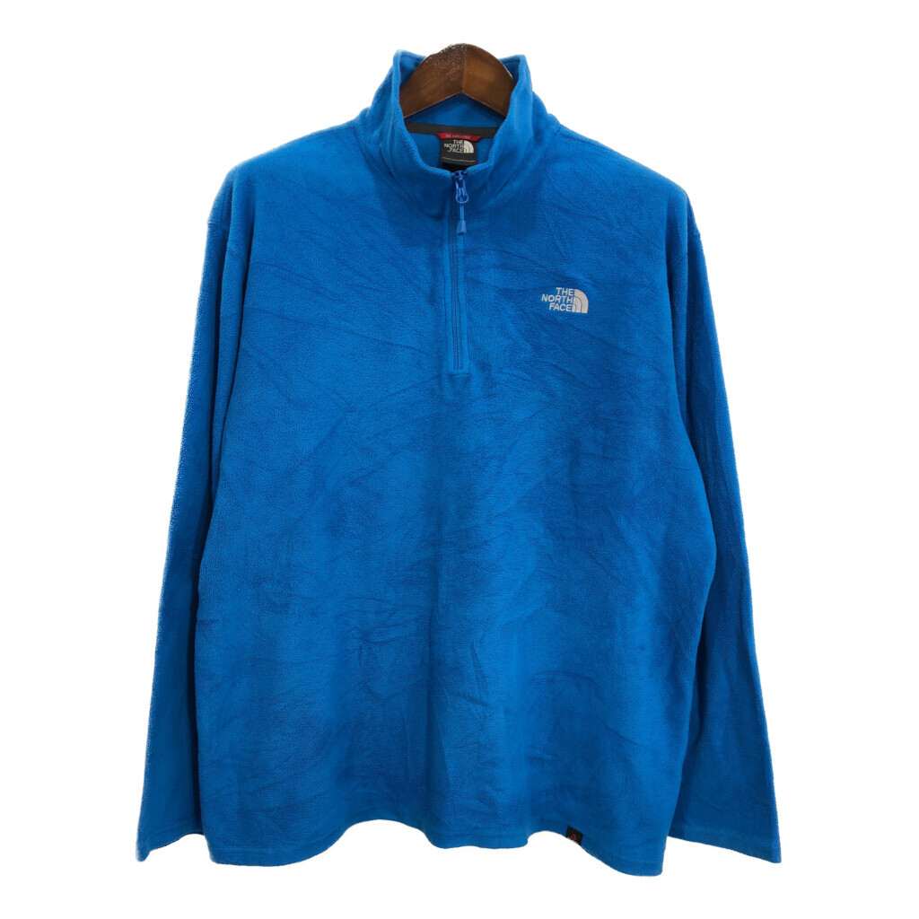 THE NORTH FACE ノースフェイス ハーフジップ フリースジャケット アウトドア ブルー (メンズ XL) 中古 古着 s0095拍卖